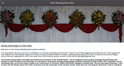 Desktop Screenshot of hinduwedding.info